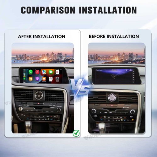 Viknav Android 13 Interface Box for Lexus RX 2016-2022 Wireless CarPlay Decoder Android Auto GPS Navigation  Original Car Radio Screen