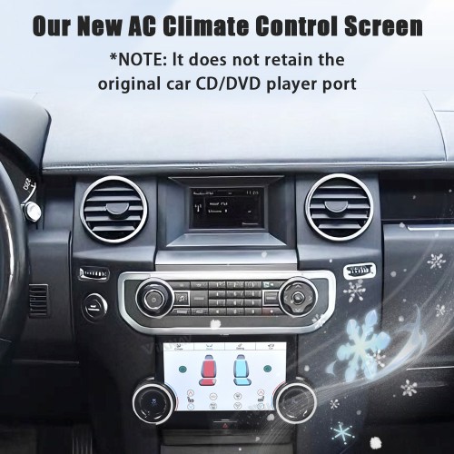 Viknav 10.4 Inch AC Panel Touch Screen For Land Rover Discovery 4 LR4 2009-2021 Digital Display Air Conditioning Switch Climate Control Dashboard