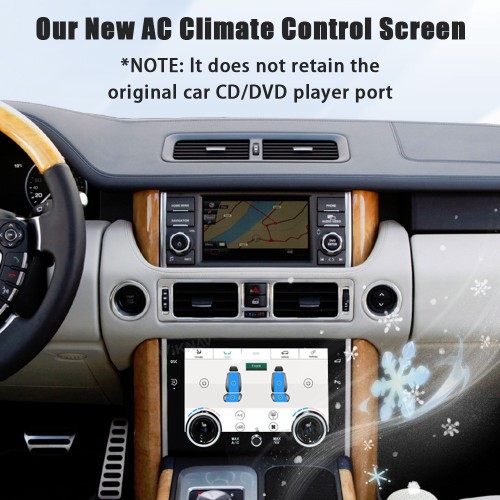 Viknav Digital AC Panel For Land Rover Range Rover V8 L322 2002-2012 Air Conditioning Control AC Board Climate Temperature Control Touch Screen