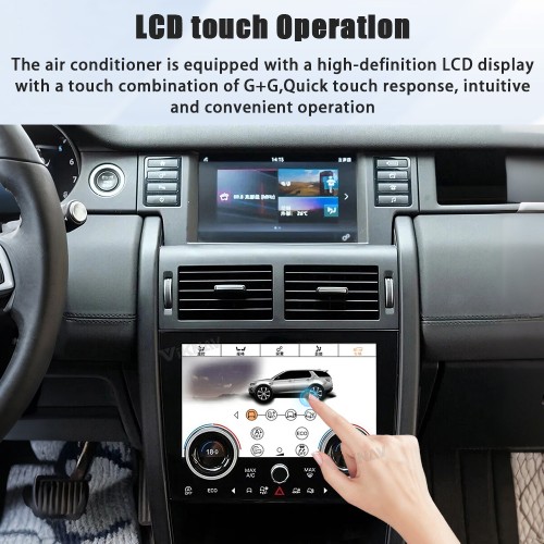Viknav Android Radio AC Panel For Land Rover Discovery Sport L550 2015-2019 Multimedia Player GPS Navigation Stereo Wireless Carplay Android Auto Air Conditioning Control Touch Screen