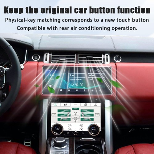 Viknav Android Radio AC Panel For Land Rover Range Rover Vogue L405 2013-2017 Wireless Carplay Android Auto Multimedia Player GPS Navigation Air Conditioning Control Touch Screen