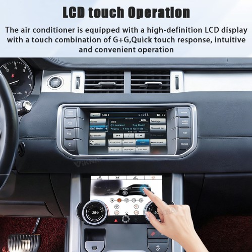 Viknav 10.25 inch Android Radio and AC Panel For Land Rover Range Rover Evoque L538 2013-2017 Multimedia Player GPS Navigation Stereo Wireless Carplay Android Auto Touch Screen