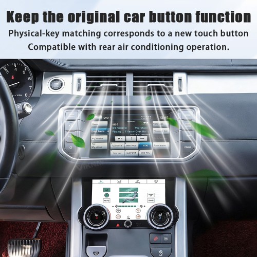 Viknav Digital AC Panel For Land Rover Range Rover Evoque L538 2013-2017 Air Conditioning Control AC Board Climate Temperature Control Touch Screen