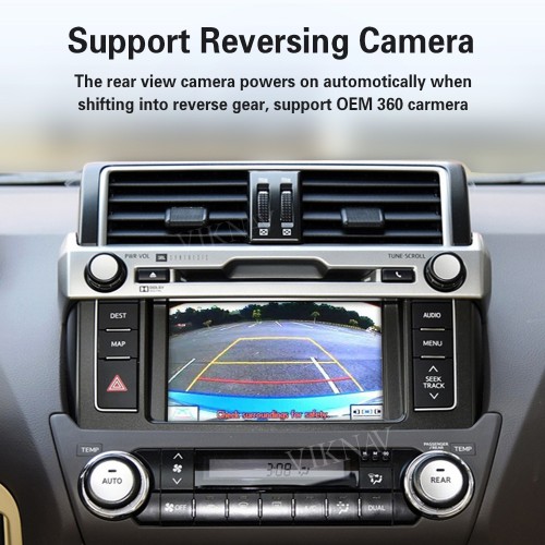 Viknav Linux Interface Box for Toyota Prado 2014-2021 Wireless CarPlay Android Auto GPS Navigation Original Car Radio Screen
