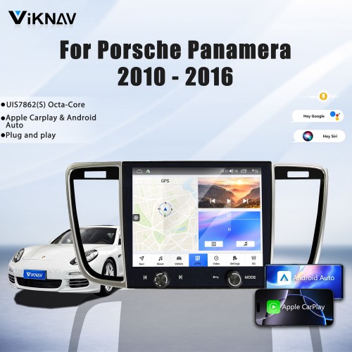 8.4 Inch Car Radio For Porsche Panamera 2010-2016 Android System Auto Stereo Wireless Carplay GPS Navigation Multimedia Player Touch Screen Head Unit (128GB)
