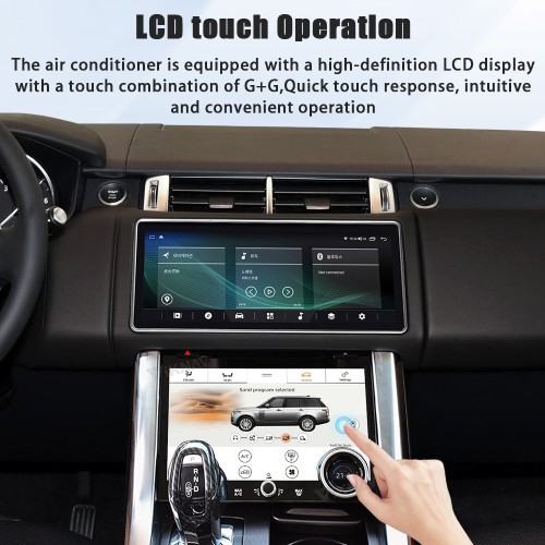 Viknav 12.3 inch Android Radio For Land Rover Range Rover Sport L494 2013-2017 Wireless Carplay Android Auto Multimedia player GPS Navigation Auto StereoTouch Screen(Brown)