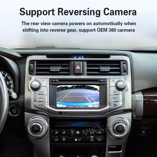 Viknav Linux Interface Box for Toyota 4Runner 2015-2019 Wireless CarPlay Android Auto GPS Navigation Original Car Radio Screen