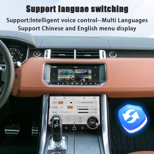 Viknav Android Radio AC Panel For Land Range Rover Sport L494 2013-2017 Wireless Carplay Android Auto Multimedia Player GPS Navigation Air Conditioning Control Touch Screen