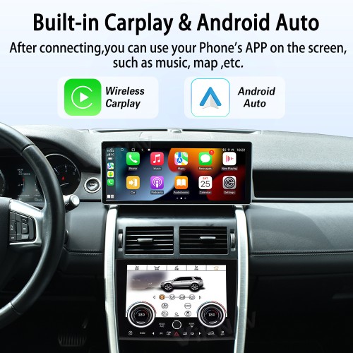 Viknav 12.3 inch Android Radio For Land Rover Discovery Sport L550 2015-2019 Multimedia Player GPS Navigation Stereo Wireless Carplay Android Auto Touch Screen
