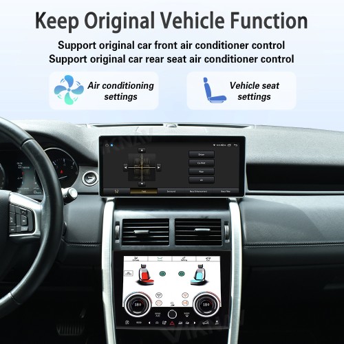 Viknav 12.3 inch Android Radio For Land Rover Discovery Sport L550 2015-2019 Multimedia Player GPS Navigation Stereo Wireless Carplay Android Auto Touch Screen