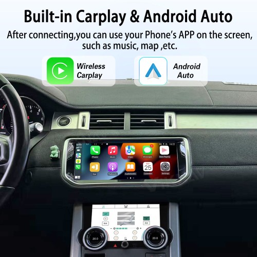 Viknav 10.25 inch Android Radio and AC Panel For Land Rover Range Rover Evoque L538 2013-2017 Multimedia Player GPS Navigation Stereo Wireless Carplay Android Auto Touch Screen