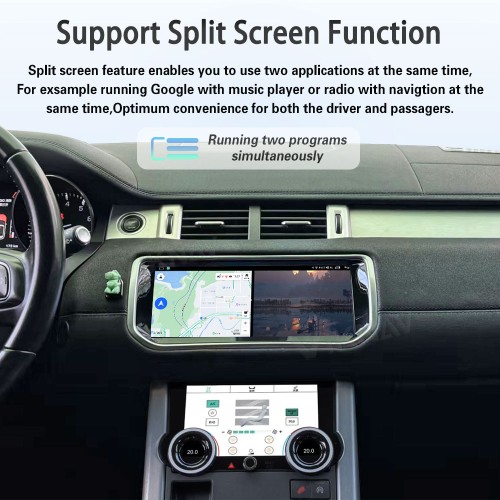 Viknav 10.25 inch Android Radio and AC Panel For Land Rover Range Rover Evoque L538 2013-2017 Multimedia Player GPS Navigation Stereo Wireless Carplay Android Auto Touch Screen