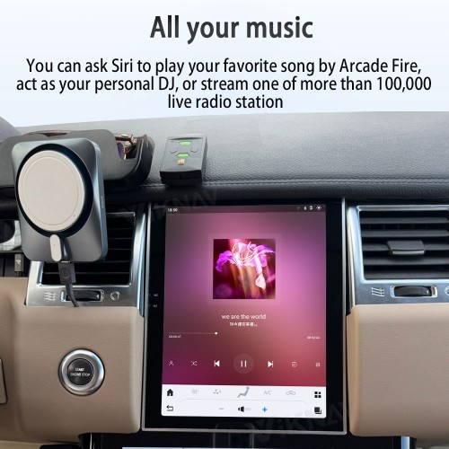 Viknav Android Radio For Land Rover Range Sport L320 2009-2013 Wireless Carplay Android Auto Radio Touch Screen GPS Navigation Multimedia Player Right Hand Driving(Beige-RHD)