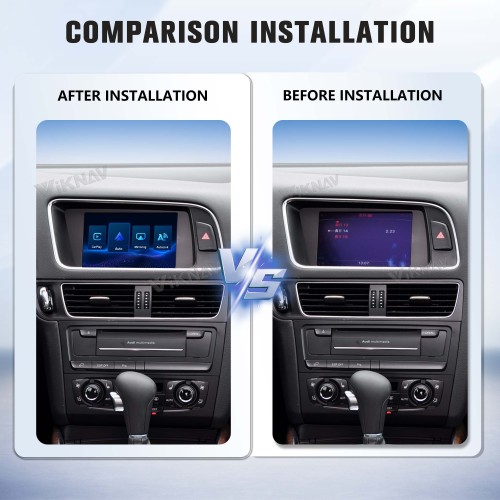 Viknav Linux Interface Box for AUDI Q3 Q5 Q7 2010-2018 Wireless CarPlay Decoder Android Auto GPS Navigatipn Original Car Radio Screen