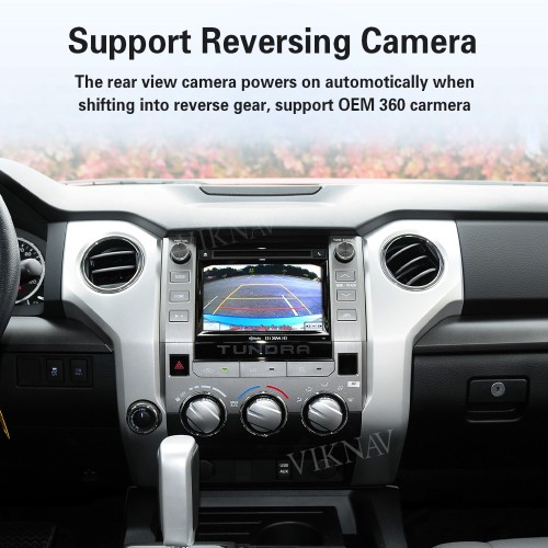 Viknav Linux Interface Box for Toyota Tundra 2014-2017 Wireless CarPlay Android Auto GPS Navigation Original Car Radio Screen