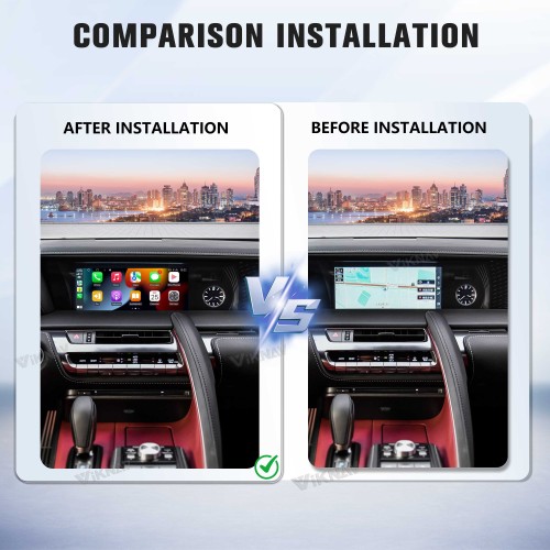 Viknav Android 13 Interface Box for Lexus LC500 2018-2022 Wireless CarPlay Decoder Android Auto GPS Navigation  Original Car Radio Screen