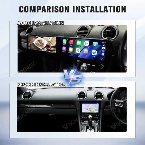 Android System Car Stereo Radio For Porsche 718 2016-2023 Auto Stereo Wireless Carplay GPS Navigation Multimedia Player Dual 12.3 Inch RHD Touch Screen 128GB