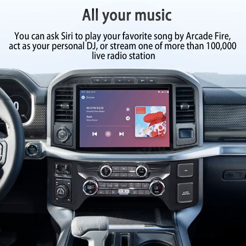 Viknav 13 Inch Car Radio Android For Ford F150 2021-2025 Stereo Wireless Carplay Android Auto Touch Screen GPS Navigation Multimedia player 128GB