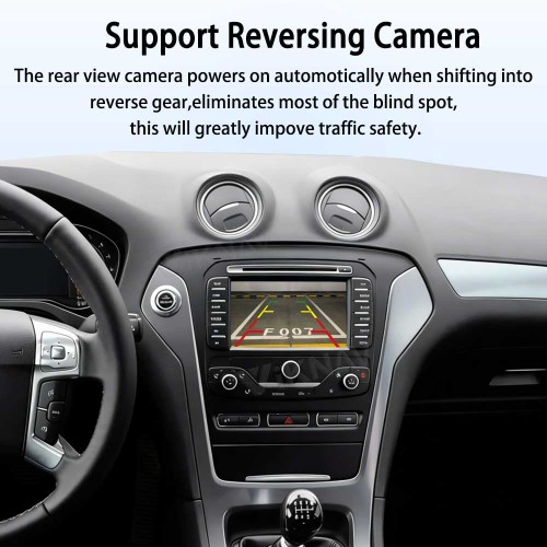Viknav Linux Interface Decoder Box for Ford Fusion Mondeo 2012-2015 Wireless CarPlay Android Auto GPS Navigation Original Car Radio Touch Screen