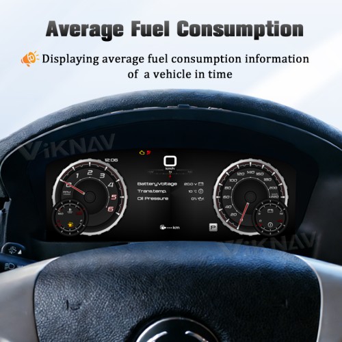 Viknav 15 Inch Linux System Digital Dashboard Instrument Cluster for Cadillac Escalade 2007-2014 stereo unit
