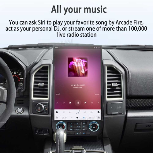 Viknav 16.8 Inch Car Radio Android For Ford F150 F250 F450 Raptor 2015-2020 Stereo Wireless Carplay Android Auto Touch Screen Upgrade GPS Navigation Multimedia player 128GB