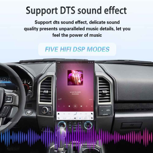 Viknav 16.8 Inch Car Radio Android For Ford F150 F250 F450 Raptor 2015-2020 Stereo Wireless Carplay Android Auto Touch Screen Upgrade GPS Navigation Multimedia player 128GB