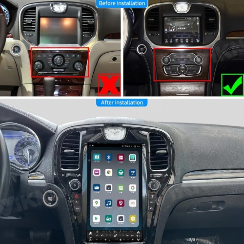 Viknav 14Inch Car Radio for Chrysler 300C 2011-2020 Android Head Unit Multimedia Player GPS Navigation Wireless Carplay Android Auto