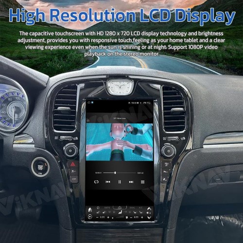Viknav 14Inch Car Radio for Chrysler 300C 2011-2020 Android Head Unit Multimedia Player GPS Navigation Wireless Carplay Android Auto