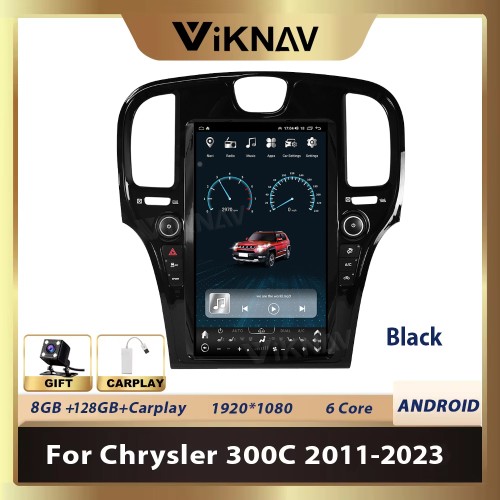 Viknav 14Inch Car Radio for Chrysler 300C 2011-2020 Android Head Unit Multimedia Player GPS Navigation Wireless Carplay Android Auto