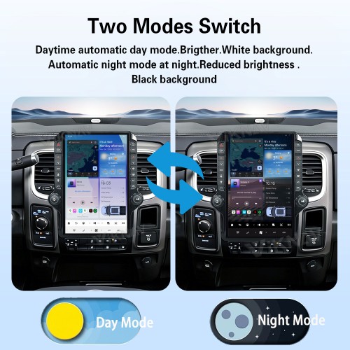 VIKNAV 14.4 Inch Android Car Stereo for Dodge Ram 2013-2018 Wireless CarPlay Android Auto GPS Navigation PLAYER