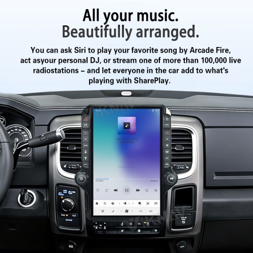 VIKNAV 14.4 Inch Android Car Stereo for Dodge Ram 2013-2018 Wireless CarPlay Android Auto GPS Navigation PLAYER