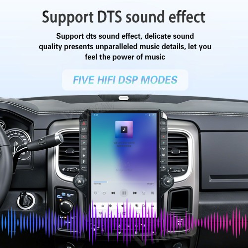 VIKNAV 14.4 Inch Android Car Stereo for Dodge Ram 2013-2018 Wireless CarPlay Android Auto GPS Navigation PLAYER