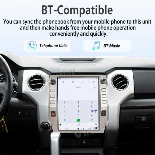 Viknav 13 inch Android Screen Car Radio For Toyota Tundra 2014-2020 Wireless Carplay Android Auto Multimedia player GPS Navigation Auto StereoTouch Screen