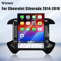 Viknav 15.6 Inch Larger Screen Car Radio For Chevrolet Silverado / GMC SIERRA 2014-2018  Android Head Unit Wirless Carplay GPS Navigation Player Autoradio (black 128GB)