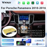 Viknav Linux System Wireless Carplay Android Auto Decoder Box for Porsche Panamera 2010-2016 PCM 3.1 Upgrade Interface Autolink Airplay Decoding Box