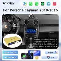 Viknav Linux System Wireless Carplay Android Auto Decoder Box for Porsche Cayman PCM 3.1 2010-2016 Decoding Box Upgrade Interface Autolink Airplay