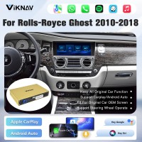Viknav Linux System Wireless Carplay Android Auto Decoder Box For Rolls-Royce Ghost 2010-2018 GPS Navigatipn Original Car Radio Screen