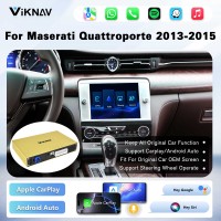 Viknav Linux System Wireless Carplay Android Auto Decoder Box for Maserati Quattroporte 2013-2015 Decoding Box Upgrade Interface Autolink Airplay