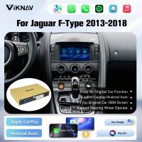 Viknav Linux System Wireless Carplay Android Auto Decoder Box For Jaguar F-Type 2013-2018 GPS Navigatipn Original Car Radio Screen