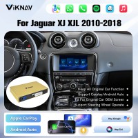 Viknav Linux System Wireless Carplay Android Auto Decoder Box For Jaguar XJ XJL 2010-2018 GPS Navigatipn Original Car Radio Screen