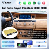 Viknav Linux System Wireless Carplay Android Auto Decoder Box For Rolls-Royce Phantom 2013-2016 GPS Navigatipn Original Car Radio Screen