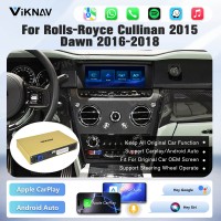 Viknav Linux System Wireless Carplay Android Auto Decoder Box For Rolls-Royce Cullinan 2015 Dawn 2016-2018 GPS Navigatipn Original Car Radio Screen