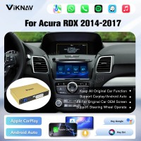Viknav Linux System Wireless Carplay Android Auto Decoder Box For Acura RDX 2014-2017 GPS Navigatipn Original Car Radio Screen