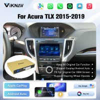 Viknav Linux System Wireless Carplay Android Auto Decoder Box For Acura TLX 2015-2019 GPS Navigatipn Original Car Radio Screen