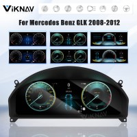 Viknav 12.3 Inch Digital Cluster Car Speedometer For Mercedes Benz GLK 2008-2012 Linux System Car Instrument Cluster Screen Instrument Replacement (NTG4.0)