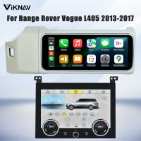 Viknav 12.3 inch Android Radio AC Panel For Land Rover Range Rover Vogue L405 2013-2017 Wireless Carplay Android Auto Multimedia player GPS Navigation Auto Stereo Air Conditioning Touch Screen(White)