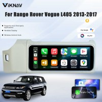 Viknav 12.3 inch Android RadioFor Land Rover Range Rover Vogue L405 2013-2017 Wireless Carplay Android Auto Multimedia player GPS Navigation Auto Stereo Touch Screen(White)