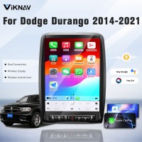 Viknav 13.8 Inch Android Car Radio For Dodge Durango 2014-2021  Android Auto Wirless Carplay GPS Navigation Multimedia Player Autoradio Head Unit  (black 128GB)