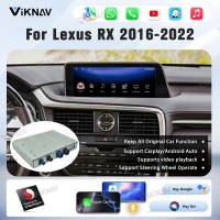 Viknav Android 13 Interface Box for Lexus RX 2016-2022 Wireless CarPlay Decoder Android Auto GPS Navigation  Original Car Radio Screen