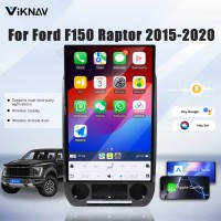 Viknav 16.8 Inch Car Radio Android For Ford F150 F250 F450 Raptor 2015-2020 Stereo Wireless Carplay Android Auto Touch Screen Upgrade GPS Navigation Multimedia player 128GB